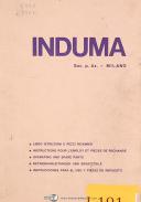 Induma-Induma I-S Vertical Turret Milling Machine Service Operations Parts Manual-I-S-03